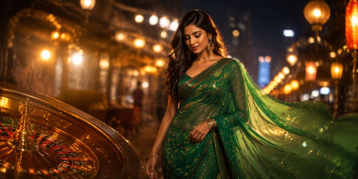 সিলেটে শাড়ি পরা বাংলাদেশি নারী রুলেট টেবিলে পুরস্কার পয়েন্ট অর্জন করছেন